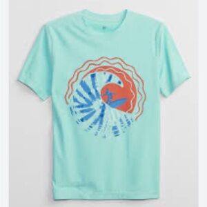 4/$25 Gap kids Boys Rashguard Short Sleeve Size Large
Blue Surf Design